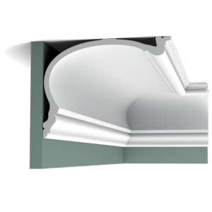 ДЕКОРАТИВНЫЙ ШИРОКИЙ ПОТОЛОЧНЫЙ КАРНИЗ C343 HERITAGE XL 2000*190*250 мм Purotouch® New Classics